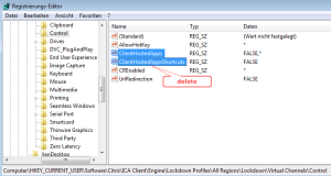 HKCU delete Key